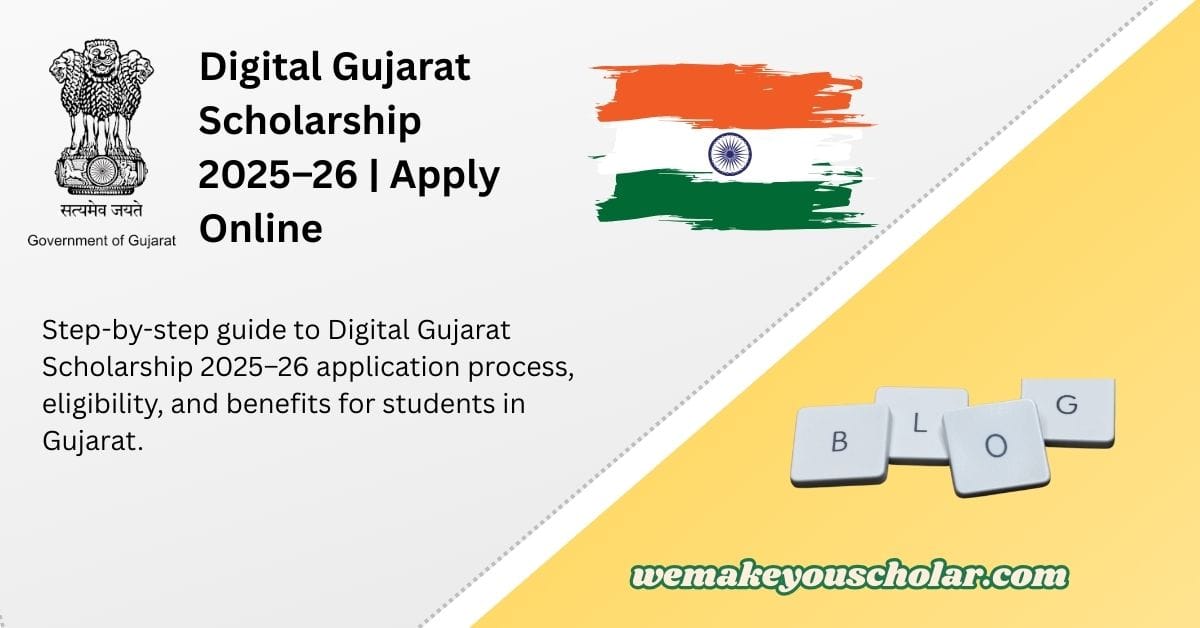 Students applying online for Digital Gujarat Scholarship 2025 at digitalgujarat.gov.in portal