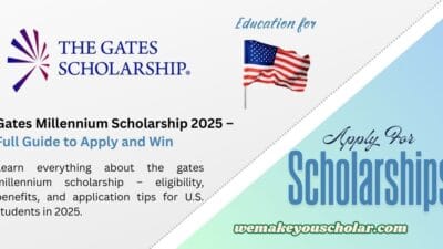 High school student receiving the gates millennium scholarship award 2025