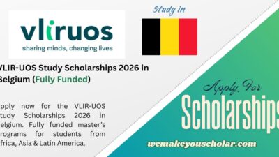 VLIR-UOS Study Scholarships 2026 in Belgium – Fully Funded Opportunity