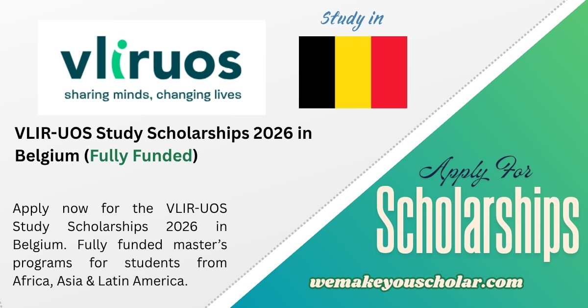 VLIR-UOS Study Scholarships 2026 in Belgium – Fully Funded Opportunity