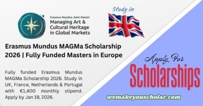 Erasmus Mundus MAGMa Scholarship 2026 Fully Funded