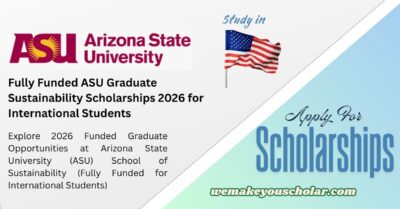 Arizona State University School of Sustainability Graduate Scholarships 2026