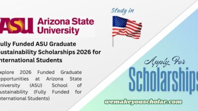 Arizona State University School of Sustainability Graduate Scholarships 2026