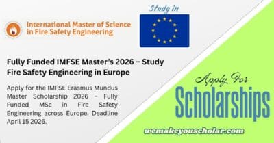 Erasmus Mundus IMFSE Master Scholarship 2026 in Europe (Fully Funded)