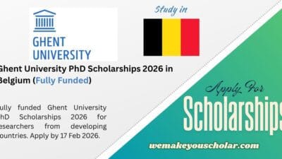 Ghent University PhD Scholarships 2026 Belgium (Fully Funded)
