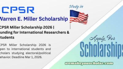 ICPSR Summer Program University of Michigan — Miller Scholarship 2026