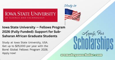 Iowa State University Borel Global Fellows Program 2026 banner