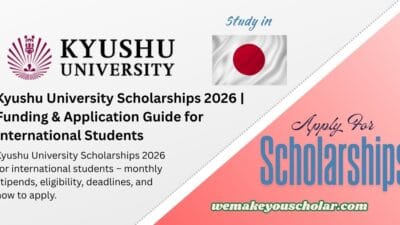 Kyushu University campus scholarships Japan