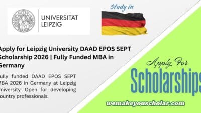 Leipzig University DAAD EPOS SEPT Scholarship 2026 (Fully Funded MBA)