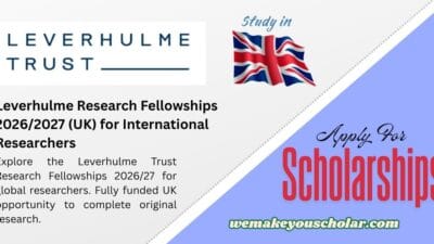 Leverhulme Research Fellowships 2026 in the UK