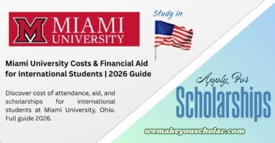 Miami University campus financial aid guidance for international students