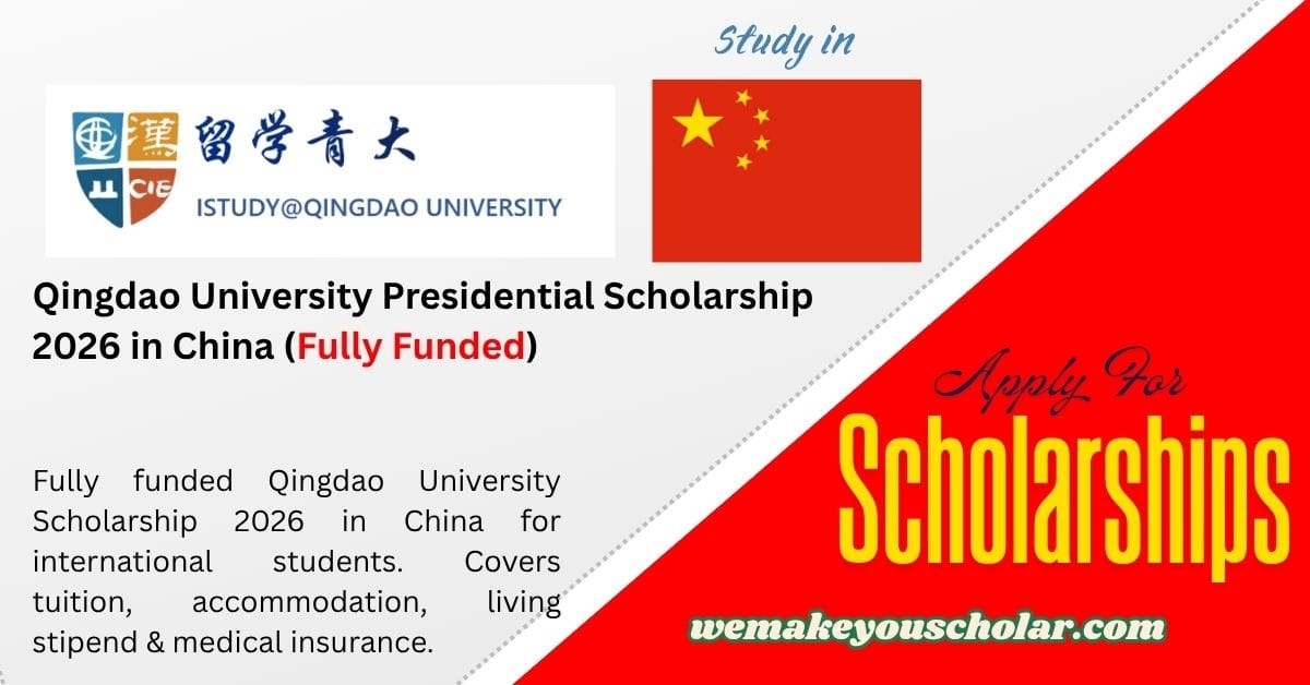 Qingdao University Scholarship 2026 – Fully Funded in China