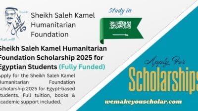 Sheikh Saleh Kamel Humanitarian Foundation Scholarship Program Egypt 2025