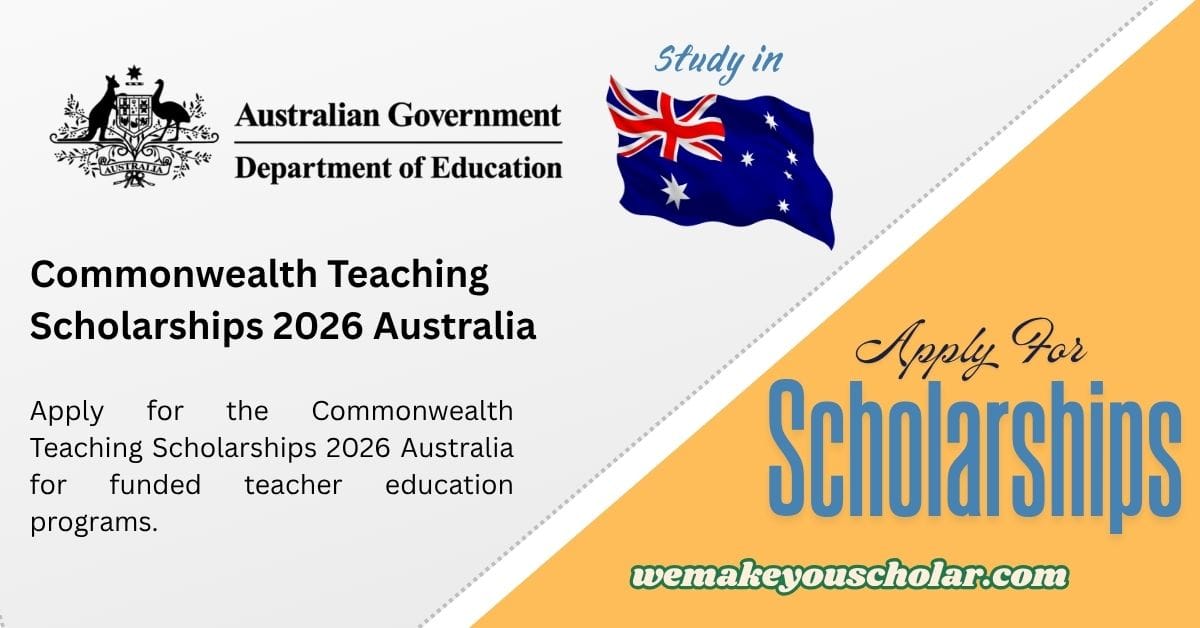 Commonwealth Teaching Scholarships 2026 Australia