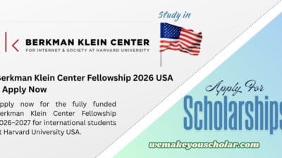 Berkman Klein Center Fellowship 2026–2027 USA