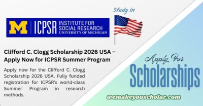 Clifford C. Clogg Scholarship 2026 USA
