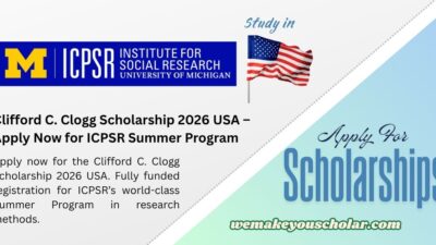 Clifford C. Clogg Scholarship 2026 USA