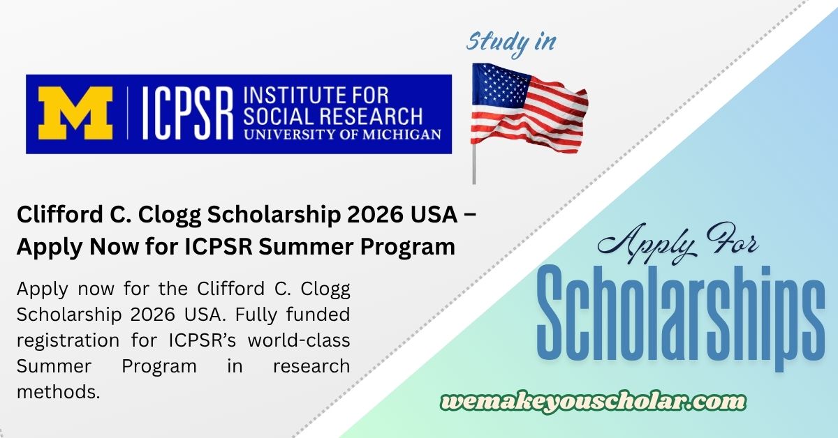 Clifford C. Clogg Scholarship 2026 USA