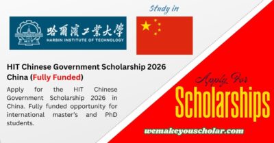 HIT Chinese Government Scholarship 2026 China