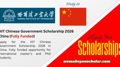 HIT Chinese Government Scholarship 2026 China