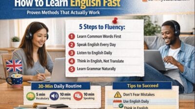 How to learn English fast using proven daily routines and speaking methods
