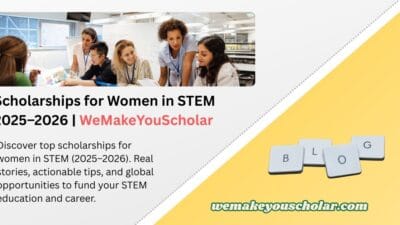 Group of diverse women in STEM fields representing scholarships for women in STEM 2025–2026
